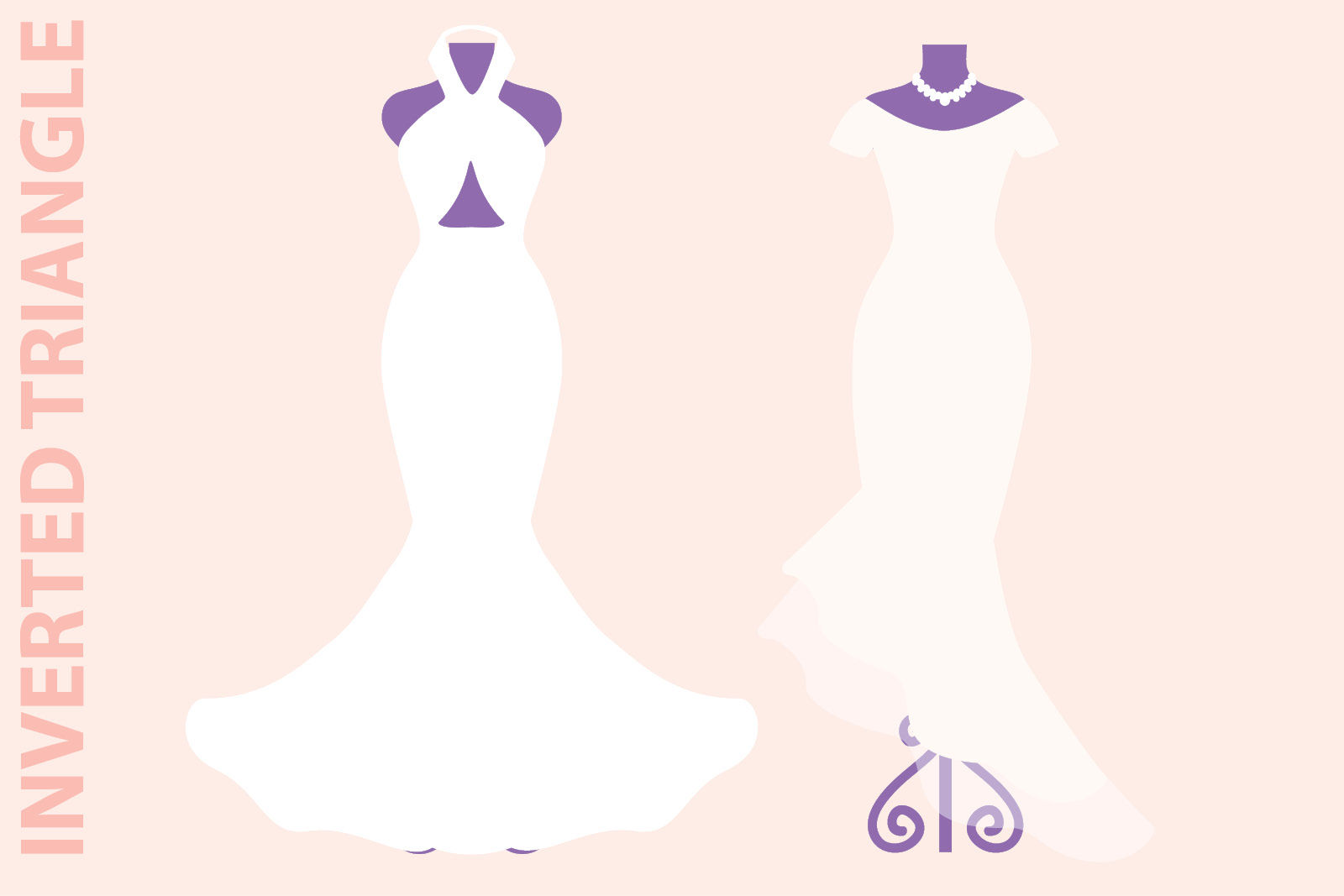 Inverted triangle shape